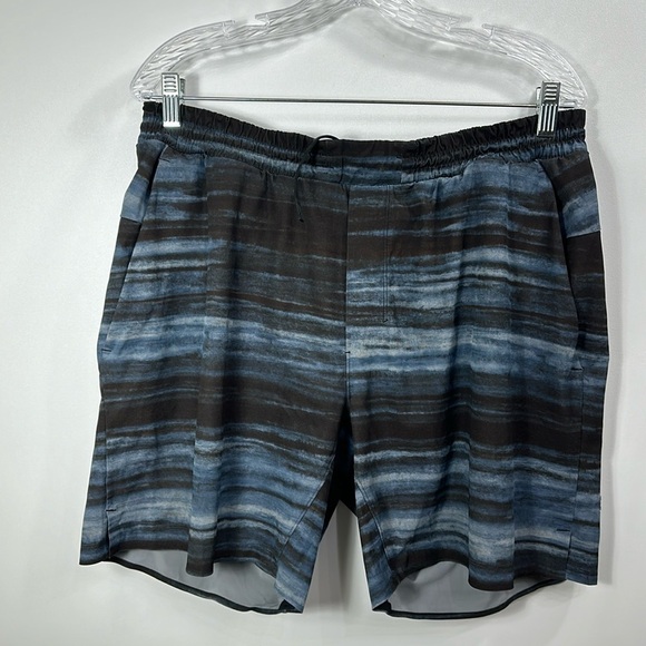 Lululemon Surge lined striped shorts size XL - Picture 1 of 11